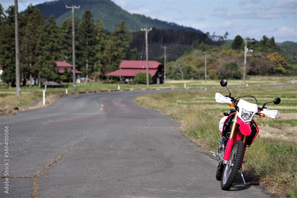 Obraz premium バイクツーリング