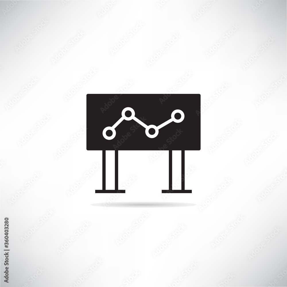 stock marker board chart icon vector illustration on white background stock marker board chart icon vector illustration on white background