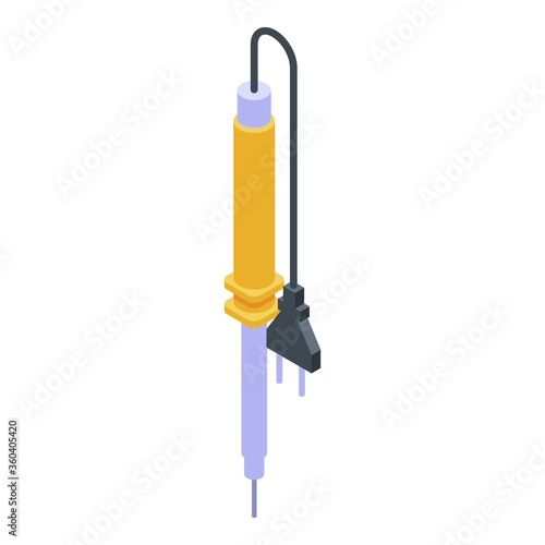 Solder device icon. Isometric of solder device vector icon for web design isolated on white background