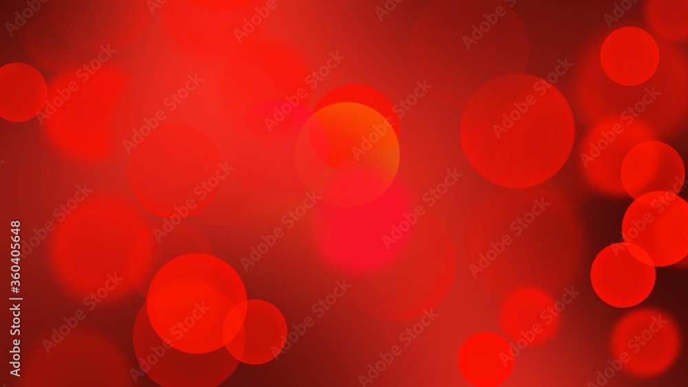 Abstract Red and Bokeh Color background