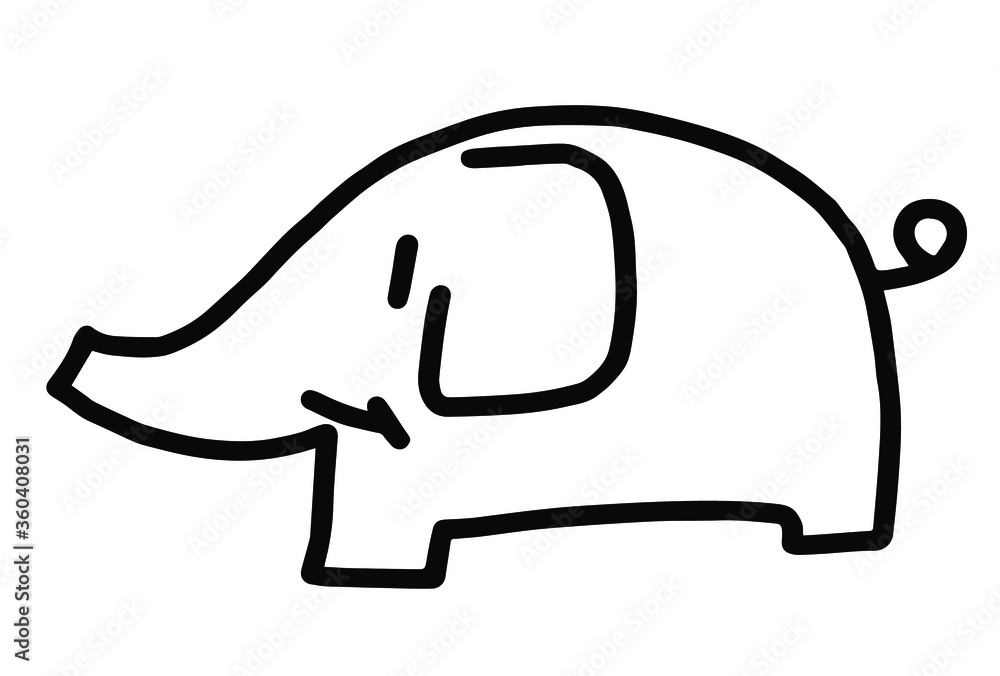 vector illustration of a elephant vector illustration of a elephant