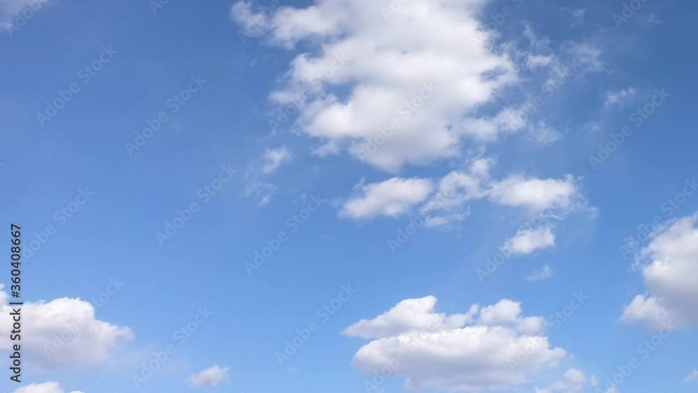 Beautiful blue sky with clouds background. Cumulus cloud scape timelapse. Beautiful blue sky with clouds background. Cumulus cloud scape timelapse.