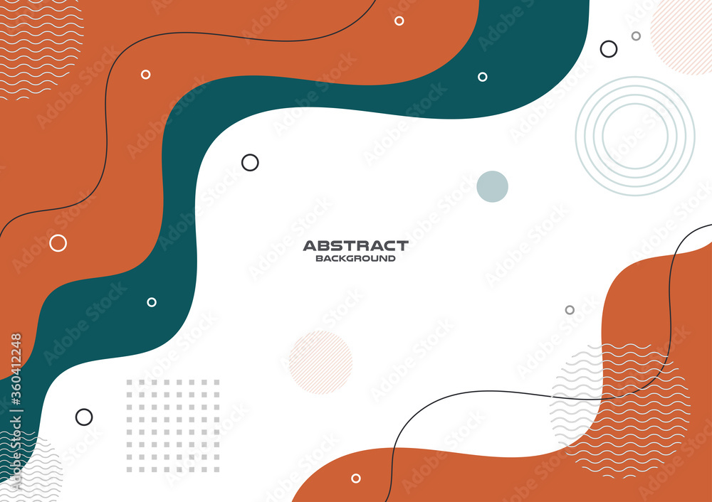 Abstract freeform shape geometric background , Vector and illustration, Template Design for shape banner or poster.
