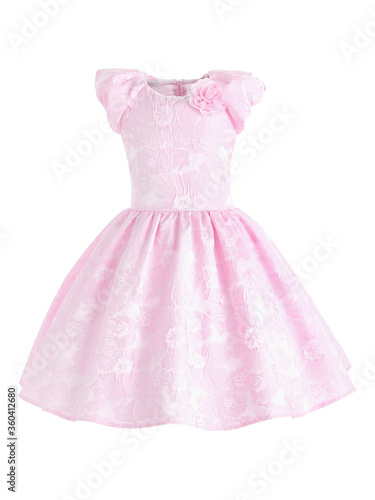 elegant dress for a girl in soft pink