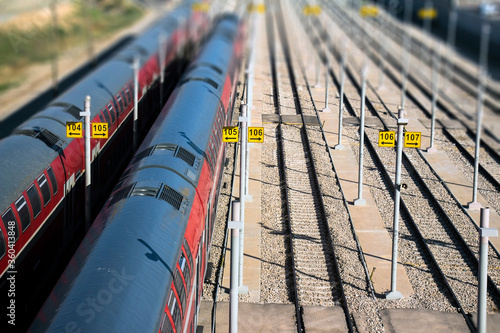 train in the city beer sheva israel