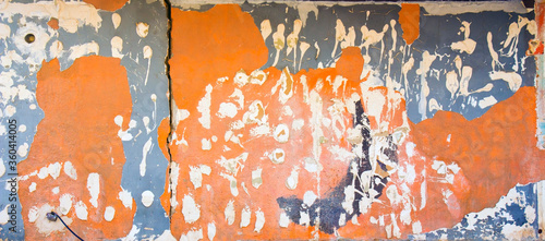 orange and blue paint backg...