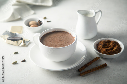 Homemade spicy hot chocolate