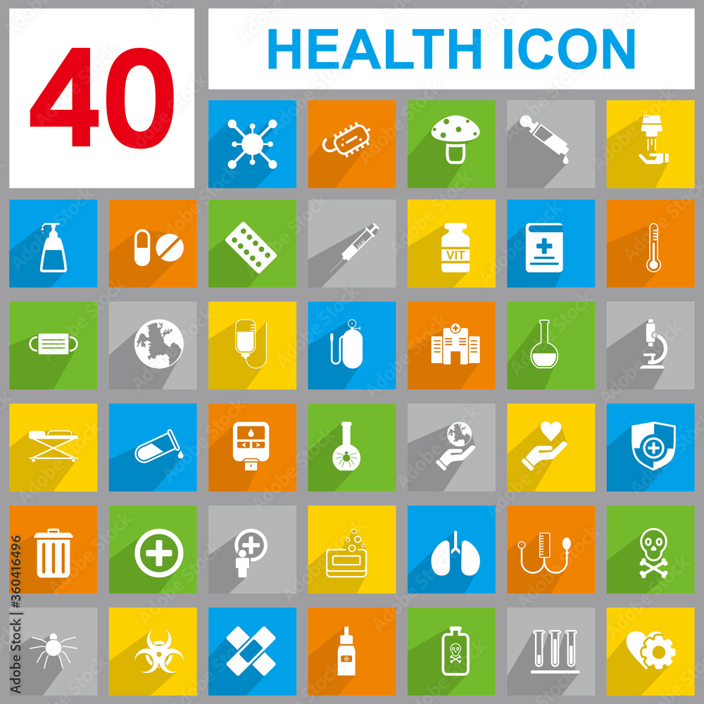 health set icon, health vector icon health set icon, health vector icon