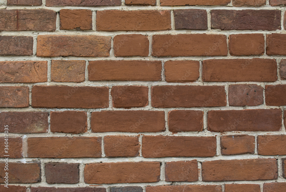 Texture of a red brick building wall Texture of a red brick building wall