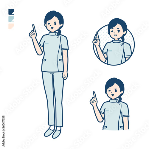 simple nurse woman_pointing-hand-sign