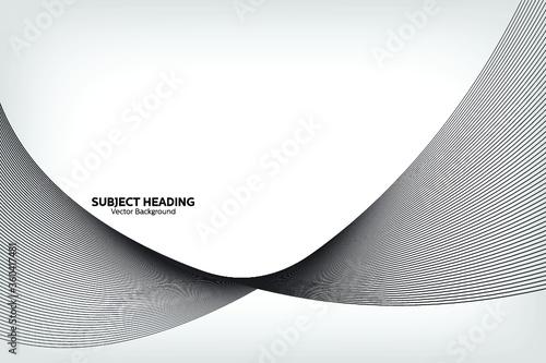 Abstract Modern Line, Grey Line, Subject Heading Text Area
