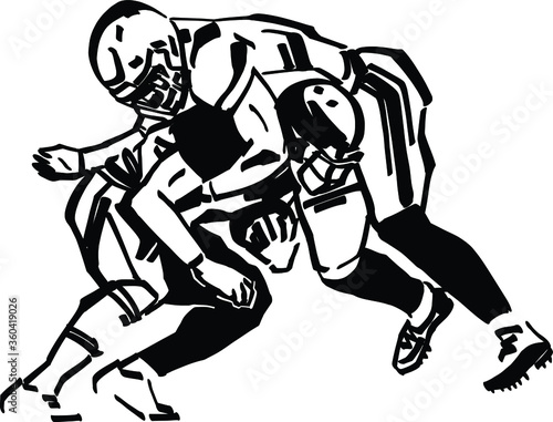 the vector illustration of the golf player with a niblick