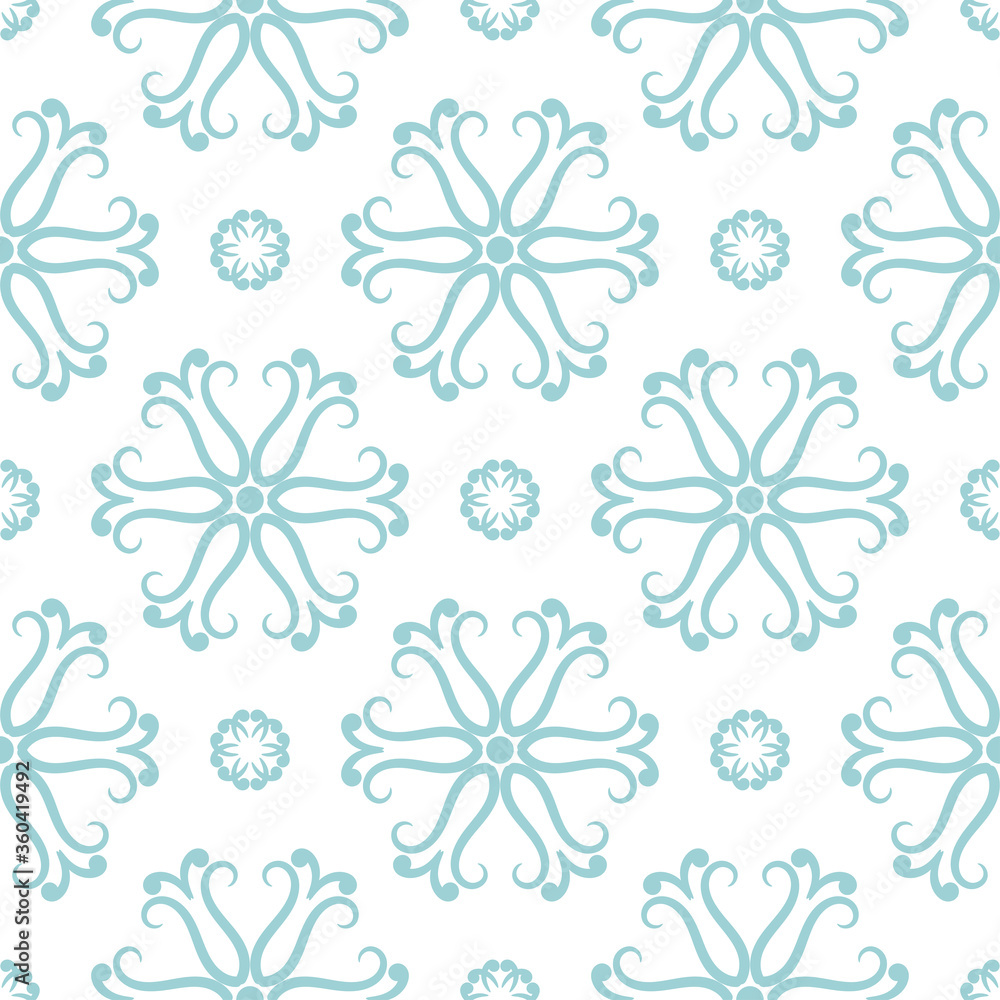Seamless pattern with blue flowers On white background for textile Seamless pattern with blue flowers On white background for textile