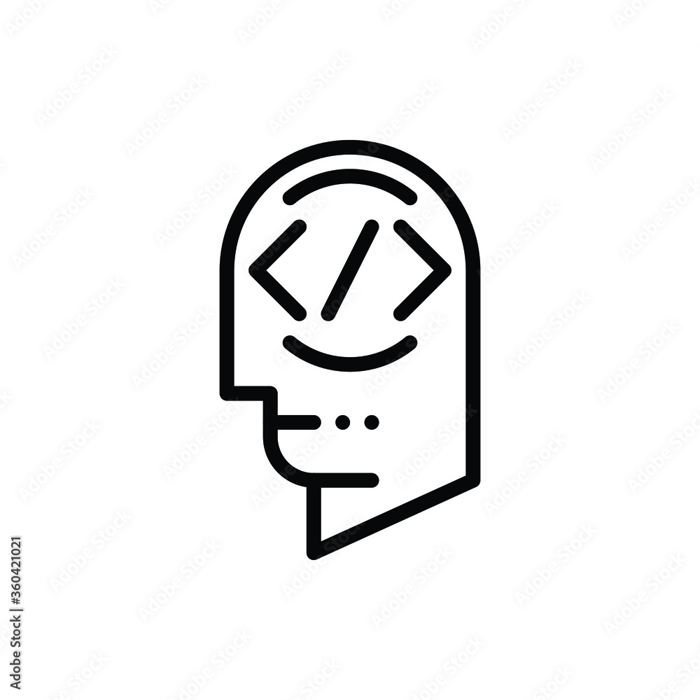 Programmer icon logo vector. Editable stroke and pixel perfect. Programmer icon logo vector. Editable stroke and pixel perfect.