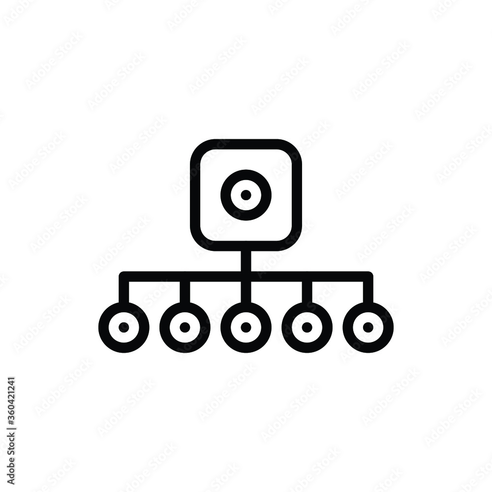 Flowchart and pseudocode icon logo vector. Editable stroke and pixel ...