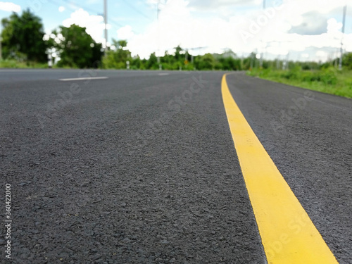 Yellow traffic line color For the safety of traveling