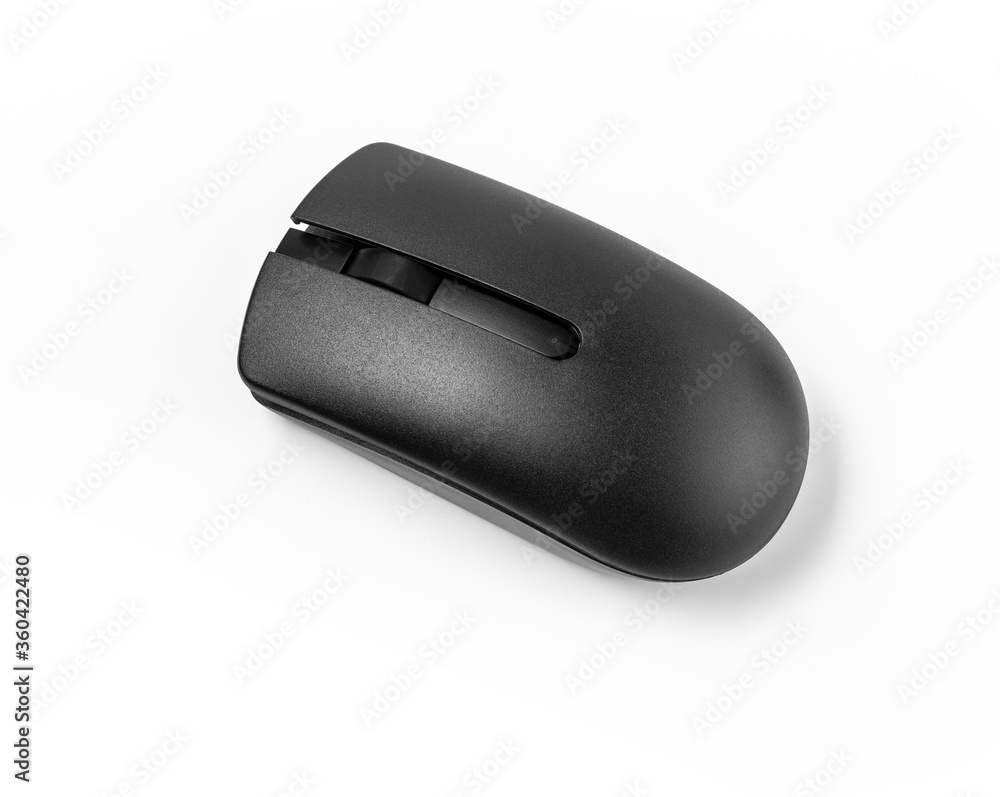 wireless mouse on white wireless mouse on white