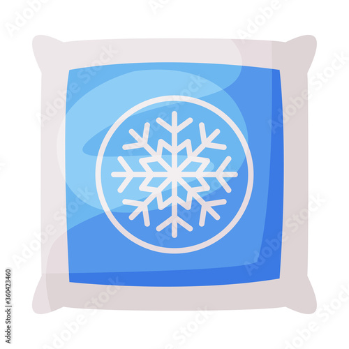 Medical Cold Pack Gel, First Aid Kit Equipment Vector Illustration on White Background