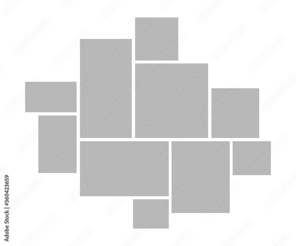 Collage photo frames templates. EPS 10. Frame for photo. Portrait. Vector illustration. Dynamic form. Mosaic frame. Collage photo frames templates. EPS 10. Frame for photo. Portrait. Vector illustration. Dynamic form. Mosaic frame.