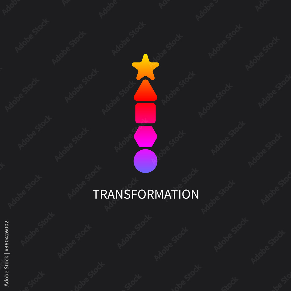 Transformation icon, coach, evolution, development Transformation icon, coach, evolution, development