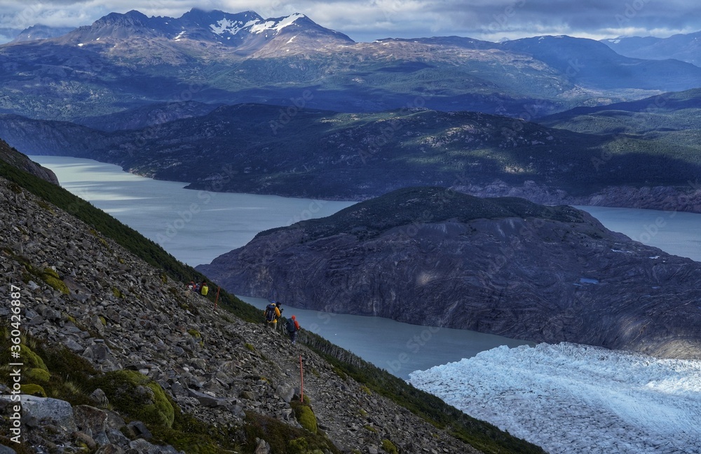 Foto de Immense glaciers and Southern Ice Fields viewed along the