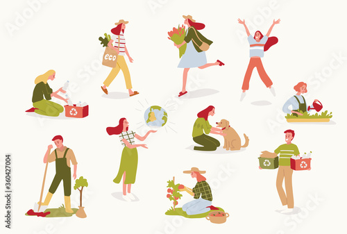 Environmental protection. Eco friendly. Organic farming.