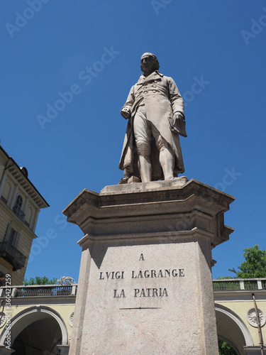 Lagrange statue in Turin photo