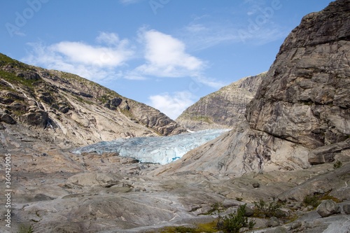 Nigardsbreen glacier in the summer, Jostedalsbreen National Park