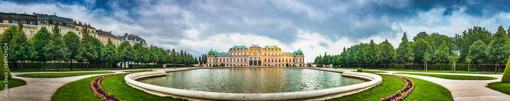 The Belvedere Palace in Vienna, Austria.