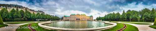 The Belvedere Palace in Vienna, Austria.