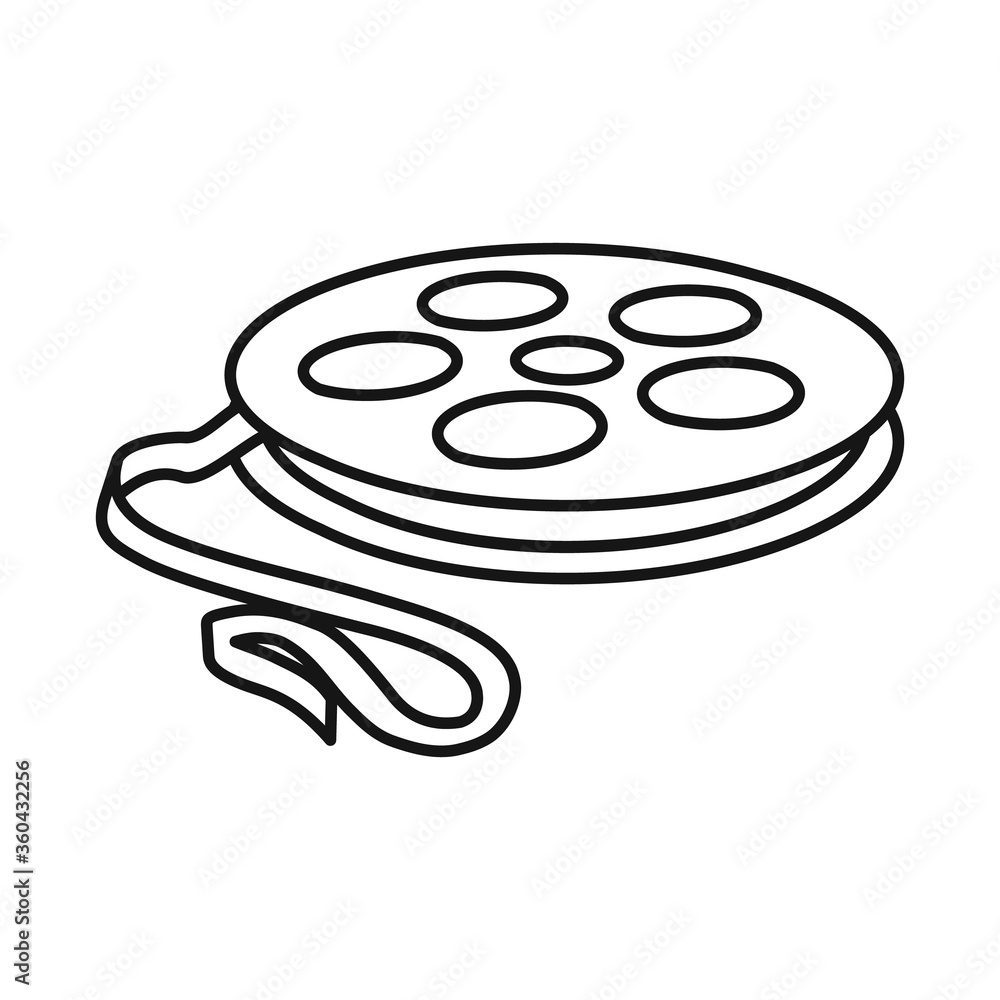 Vector design of reel and movie symbol. Graphic of reel and clapper vector icon for stock. Vector design of reel and movie symbol. Graphic of reel and clapper vector icon for stock.