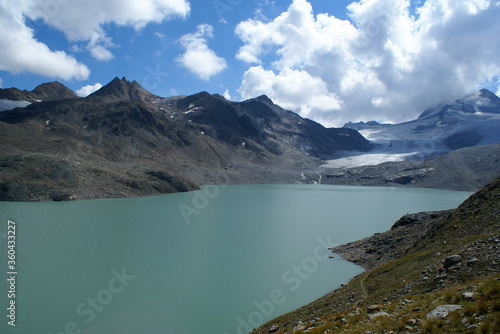 Sabbione lake and a glacier (Italy)