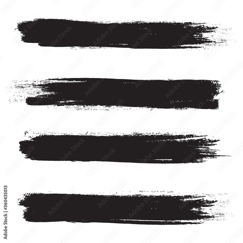 Green brush stroke set isolated on white background. Trendy brush stroke vector for ink paint, grunge backdrop, dirt banner, watercolor design and dirty texture. Brush stroke vector Green brush stroke set isolated on white background. Trendy brush stroke vector for ink paint, grunge backdrop, dirt banner, watercolor design and dirty texture. Brush stroke vector