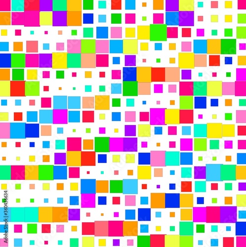 pattern with colorful squares