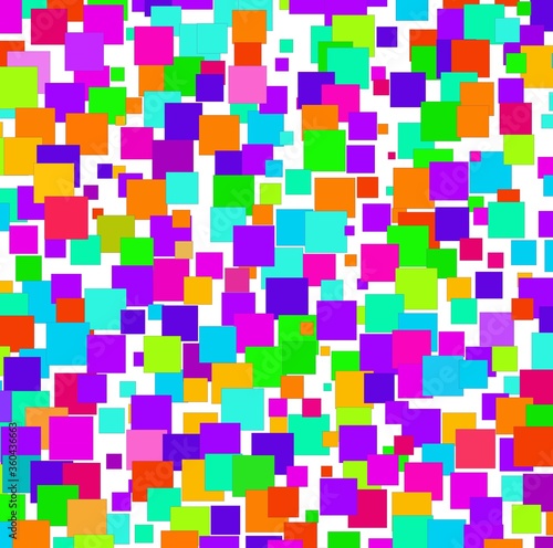pattern with colorful squares