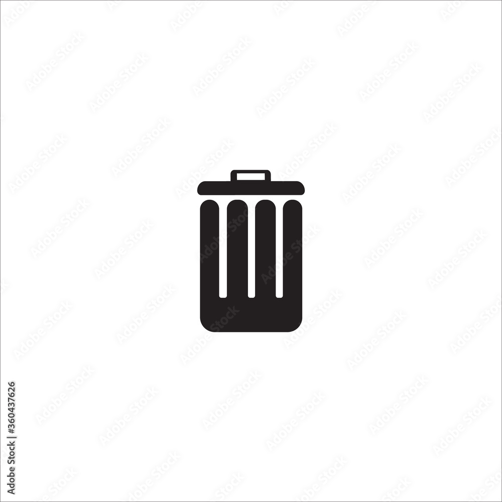 Trash can icon vector Trash can icon vector