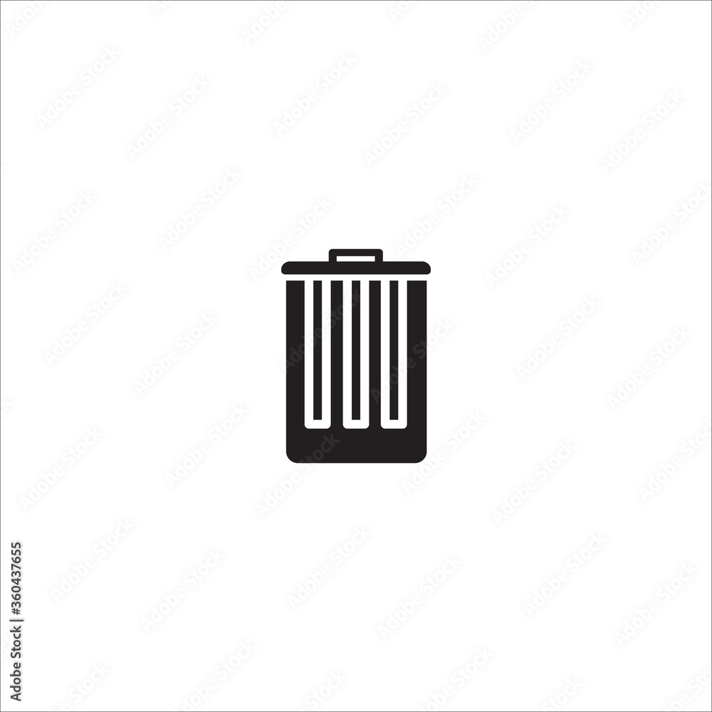 Trash can icon vector Trash can icon vector
