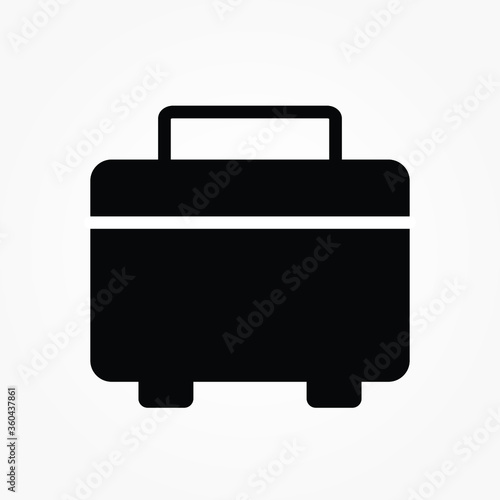 briefcase icon isolated sign symbol vector illustration - Collection of high quality black style vector icons