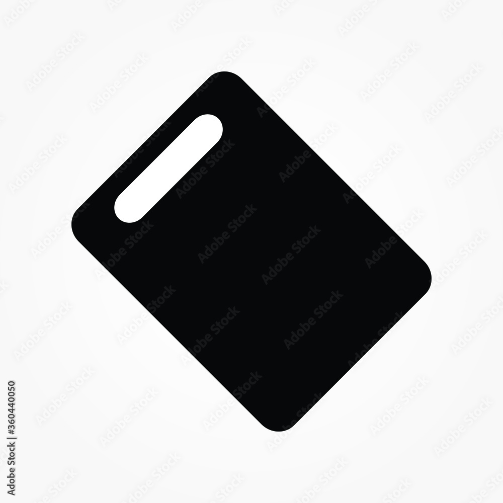 Cutting Board sign Icon On White Background Cutting Board sign Icon On White Background
