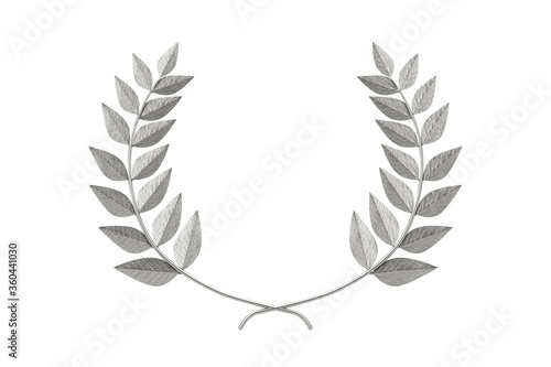 Silver Laurel Wreath Winner Award. 3d Rendering