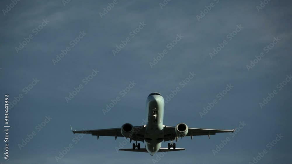 Plane on final approach for landing at Vancouver Plane on final approach for landing at Vancouver