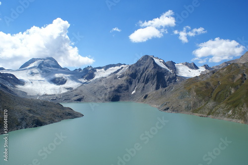 Sabbione lake and glacier, Piedmont (Italy)