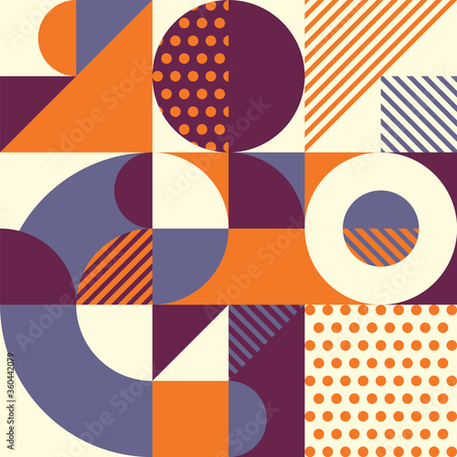 Geometric pattern in retro style. Vector illustration.