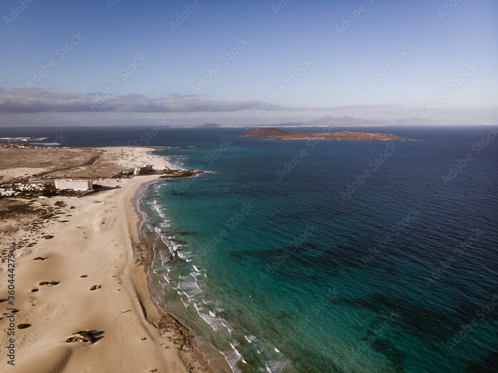 Corralejo beach aerial view - Fuerteventura