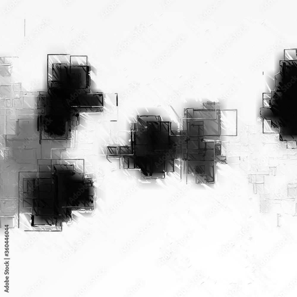 Obraz premium Black and white Geometric pattern with a rough texture background. Background texture wall and have copy space for text. Picture for creative wallpaper or design art work.