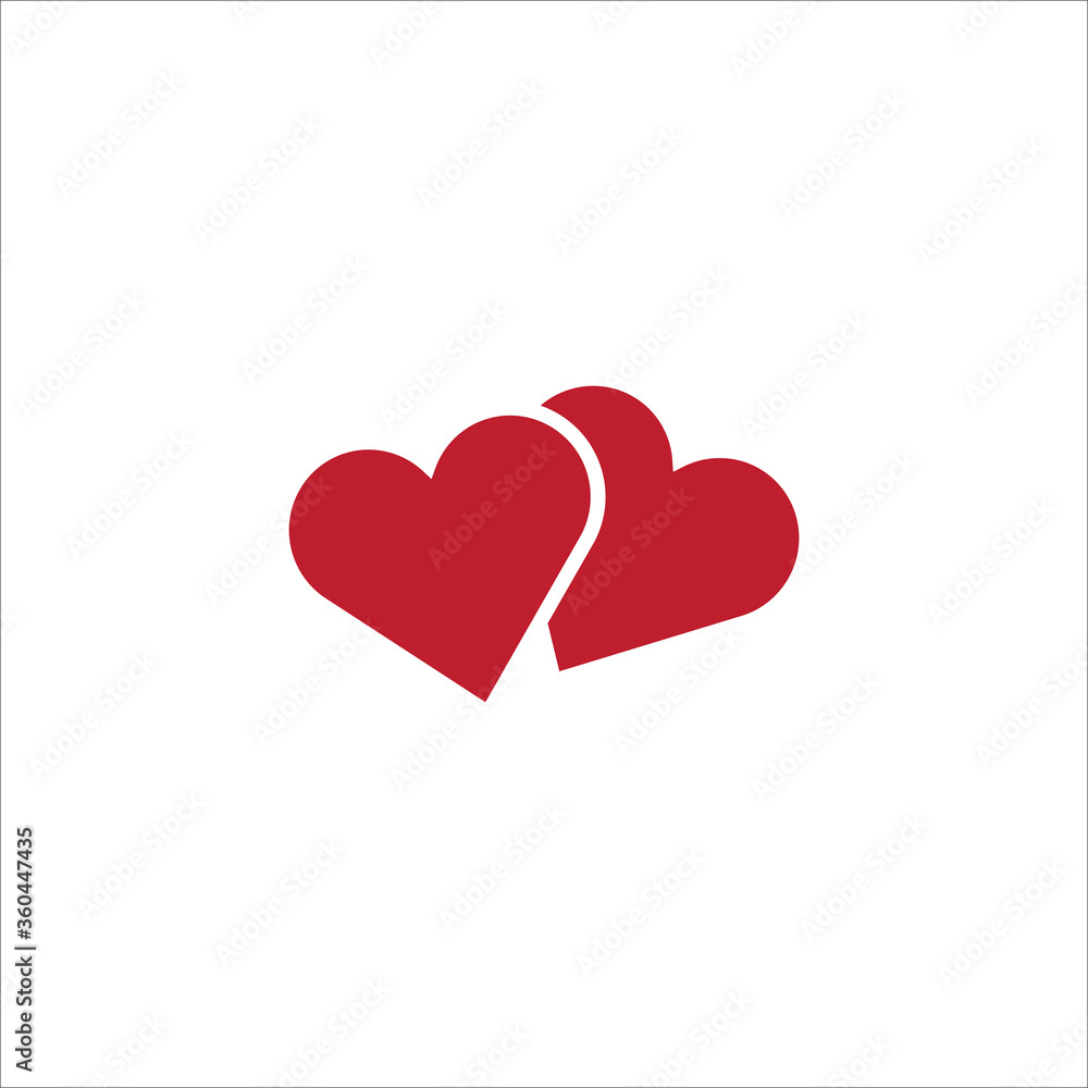 Heart love icon vector