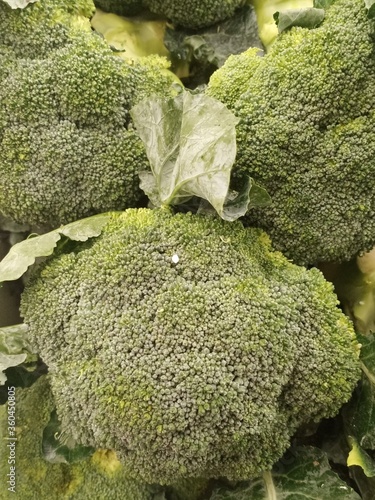 broccoli on a market stall