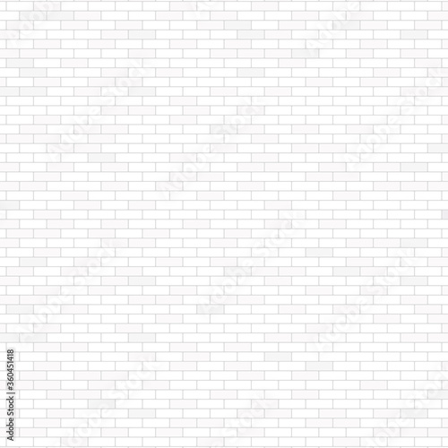 White brick wall, grey brick wall, light grey brick wall, brick wall background, white brick wall background, grey brick wall background. Vector illustration