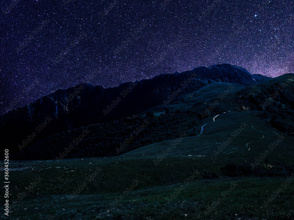 Night Mountain Landscape Night Mountain Landscape