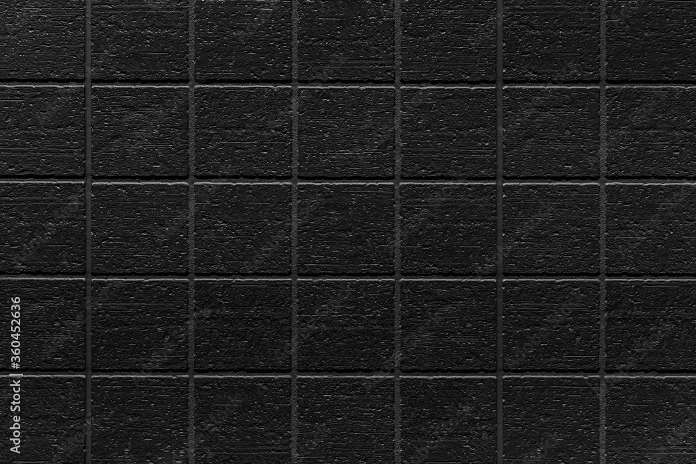 Dark ceramic tiles texture background. Black and white, black background,  black texture, Black tile texture Stock Photo | Adobe Stock